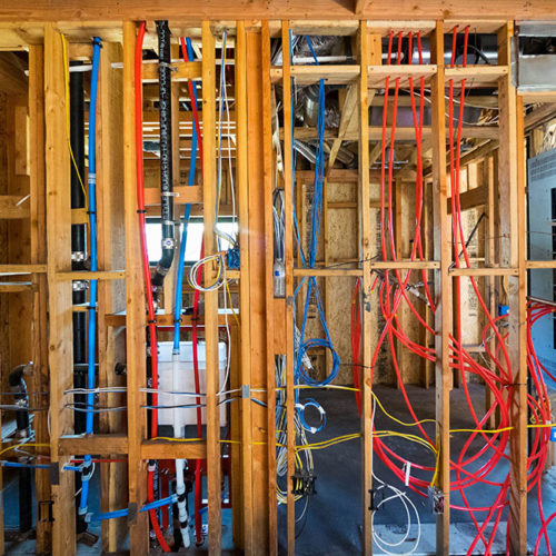 front-view-of-electrical-wires-installed-in-a-new-construction-pennsauken-nj