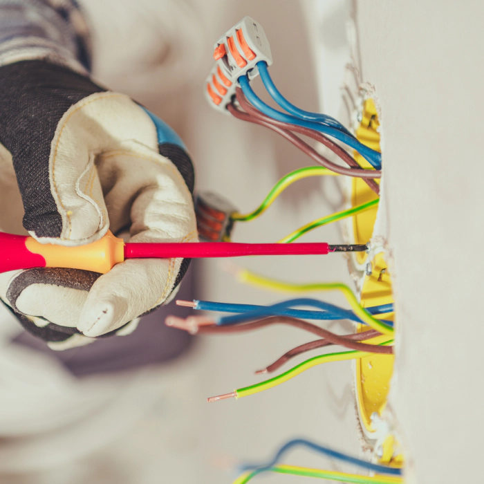 electrician doing an installation haddonfield nj
